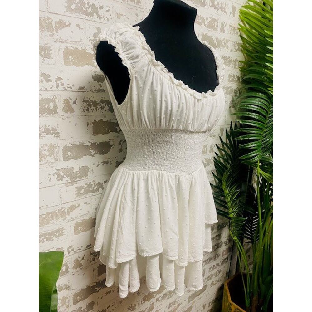 Princess Polly Love Galore White Romper Dress Size 6 - Picture 3 of 9
